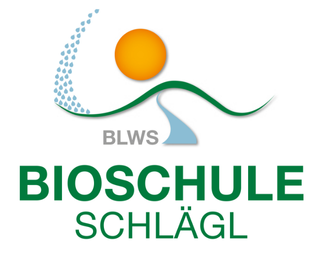 Logo Bioschule Schlägl: tanzender Schüler.